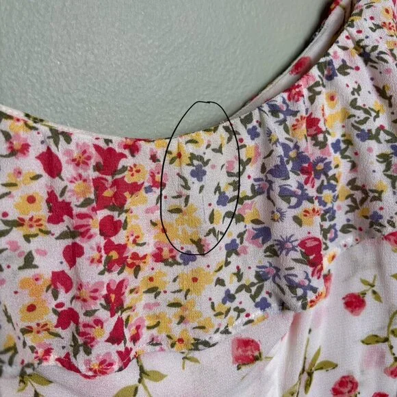 Reformation Womens Floral Dress Size 6 Mini Fairy Feminine Flowy Spring Party - Picture 10 of 14